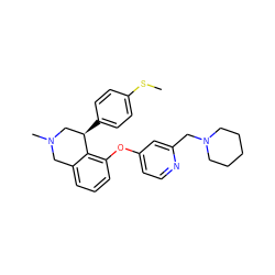 CSc1ccc([C@@H]2CN(C)Cc3cccc(Oc4ccnc(CN5CCCCC5)c4)c32)cc1 ZINC000028827070