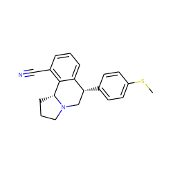 CSc1ccc([C@@H]2CN3CCC[C@@H]3c3c(C#N)cccc32)cc1 ZINC000026668049