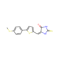 CSc1ccc(-c2ccc(/C=C3/NC(=S)NC3=O)s2)cc1 ZINC000103224332