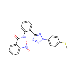 CSc1ccc(-n2nnc(-c3ccccc3NC(=O)c3ccccc3[N+](=O)[O-])n2)cc1 ZINC001772612391