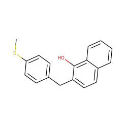 CSc1ccc(Cc2ccc3ccccc3c2O)cc1 ZINC000027206676