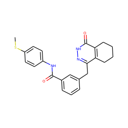 CSc1ccc(NC(=O)c2cccc(Cc3n[nH]c(=O)c4c3CCCC4)c2)cc1 ZINC000167919062