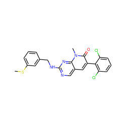 CSc1cccc(CNc2ncc3cc(-c4c(Cl)cccc4Cl)c(=O)n(C)c3n2)c1 ZINC000058592771