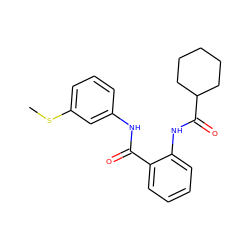 CSc1cccc(NC(=O)c2ccccc2NC(=O)C2CCCCC2)c1 ZINC000199852255