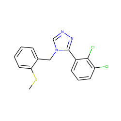 CSc1ccccc1Cn1cnnc1-c1cccc(Cl)c1Cl ZINC000028897885