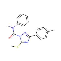 CSc1nc(-c2ccc(C)cc2)nn1C(=O)N(C)c1ccccc1 ZINC000013533151