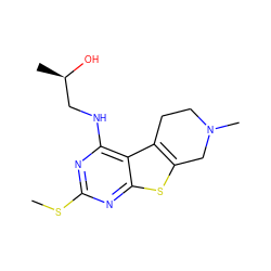 CSc1nc(NC[C@@H](C)O)c2c3c(sc2n1)CN(C)CC3 ZINC000020358159