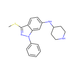 CSc1nn(-c2ccccc2)c2cc(NC3CCNCC3)ccc12 ZINC000169706029