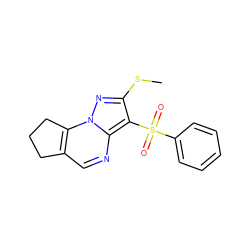 CSc1nn2c3c(cnc2c1S(=O)(=O)c1ccccc1)CCC3 ZINC000049073334