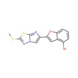 CSc1nn2cc(-c3cc4c(O)cccc4o3)nc2s1 ZINC000205918229