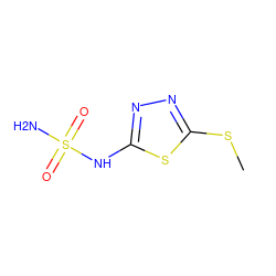 CSc1nnc(NS(N)(=O)=O)s1 ZINC000040918570