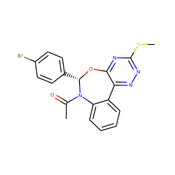 CSc1nnc2c(n1)O[C@@H](c1ccc(Br)cc1)N(C(C)=O)c1ccccc1-2 ZINC000002874298