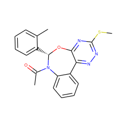 CSc1nnc2c(n1)O[C@@H](c1ccccc1C)N(C(C)=O)c1ccccc1-2 ZINC000000683346