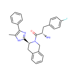 Cc1[nH]c([C@@H]2Cc3ccccc3CN2C(=O)[C@@H](N)Cc2ccc(F)cc2)nc1-c1ccccc1 ZINC000036269769