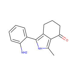 Cc1[nH]c(-c2ccccc2N)c2c1C(=O)CCC2 ZINC000205724620