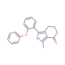 Cc1[nH]c(-c2ccccc2Oc2ccccc2)c2c1C(=O)CCC2 ZINC000205725131