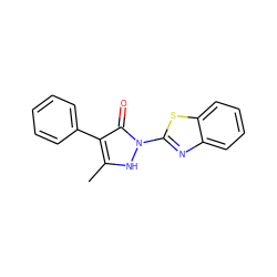 Cc1[nH]n(-c2nc3ccccc3s2)c(=O)c1-c1ccccc1 ZINC000073224938