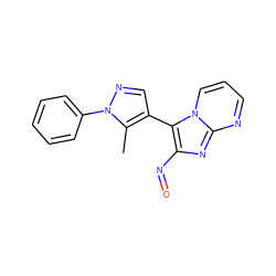 Cc1c(-c2c(N=O)nc3ncccn23)cnn1-c1ccccc1 ZINC001772600025