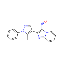 Cc1c(-c2nc3ccccn3c2N=O)cnn1-c1ccccc1 ZINC001772619306