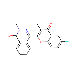 Cc1c(-c2nn(C)c(=O)c3ccccc23)oc2ccc(F)cc2c1=O ZINC000002635384