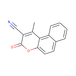 Cc1c(C#N)c(=O)oc2ccc3ccccc3c12 ZINC000000479993