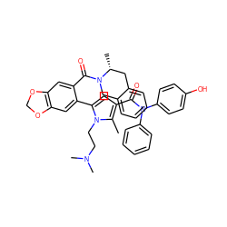 Cc1c(C(=O)N(c2ccccc2)c2ccc(O)cc2)cc(-c2cc3c(cc2C(=O)N2Cc4ccccc4C[C@H]2C)OCO3)n1CCN(C)C ZINC000261124419