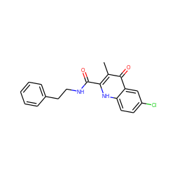 Cc1c(C(=O)NCCc2ccccc2)[nH]c2ccc(Cl)cc2c1=O ZINC001772621953