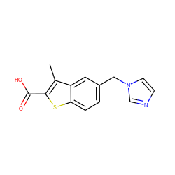 Cc1c(C(=O)O)sc2ccc(Cn3ccnc3)cc12 ZINC000029388905