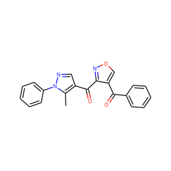 Cc1c(C(=O)c2nocc2C(=O)c2ccccc2)cnn1-c1ccccc1 ZINC001772650529