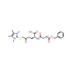 Cc1c(C)[n+](C)c(SCC(=O)CC[C@H](NC(=O)CNC(=O)OCc2ccccc2)C(=O)O)n1C ZINC000096282459