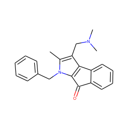 Cc1c(CN(C)C)c2c(n1Cc1ccccc1)C(=O)c1ccccc1-2 ZINC000000351639