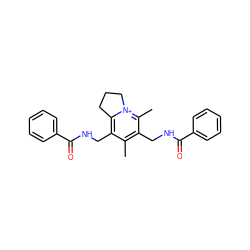 Cc1c(CNC(=O)c2ccccc2)c(C)[n+]2c(c1CNC(=O)c1ccccc1)CCC2 ZINC000473099668