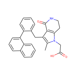 Cc1c(Cc2ccccc2-c2cccc3ccccc23)c2c(n1CC(=O)O)CCNC2=O ZINC000205439674