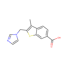 Cc1c(Cn2ccnc2)sc2cc(C(=O)O)ccc12 ZINC000029400798