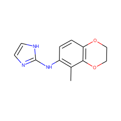 Cc1c(Nc2ncc[nH]2)ccc2c1OCCO2 ZINC000000020286