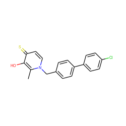 Cc1c(O)c(=S)ccn1Cc1ccc(-c2ccc(Cl)cc2)cc1 ZINC000095560467