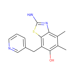 Cc1c(O)c(Cc2cccnc2)c2sc(N)nc2c1C ZINC000026829197