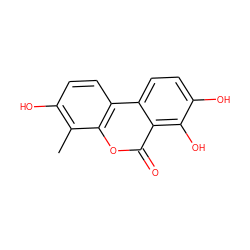 Cc1c(O)ccc2c1oc(=O)c1c(O)c(O)ccc12 ZINC000028571031