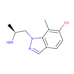 Cc1c(O)ccc2cnn(C[C@H](C)N)c12 ZINC000013679048