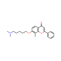 Cc1c(OCCCCCN(C)C)ccc2c(=O)cc(-c3ccccc3)oc12 ZINC000096271279