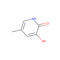 Cc1c[nH]c(=O)c(O)c1 ZINC000038433630