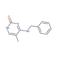 Cc1c[nH]c(=O)nc1NCc1ccccc1 ZINC000084705709