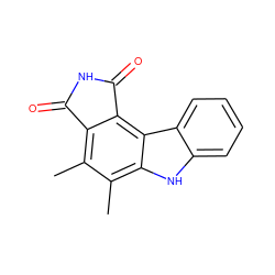 Cc1c2c(c3c([nH]c4ccccc43)c1C)C(=O)NC2=O ZINC000028568650