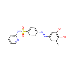 Cc1cc(/N=N/c2ccc(S(=O)(=O)Nc3ccccn3)cc2)cc(O)c1O ZINC000103279582