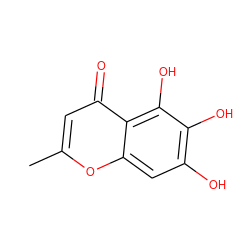 Cc1cc(=O)c2c(O)c(O)c(O)cc2o1 ZINC000014814596