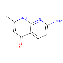 Cc1cc(=O)c2ccc(N)nc2[nH]1 ZINC000013579584