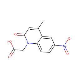 Cc1cc(=O)n(CC(=O)O)c2ccc([N+](=O)[O-])cc12 ZINC000026147961