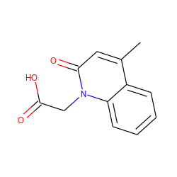 Cc1cc(=O)n(CC(=O)O)c2ccccc12 ZINC000000380285