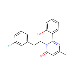 Cc1cc(=O)n(CCc2cccc(F)c2)c(-c2ccccc2O)n1 ZINC000028523583