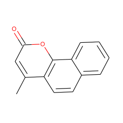 Cc1cc(=O)oc2c1ccc1ccccc12 ZINC000000620698